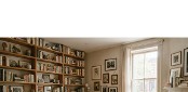 A comfortable book-filled apartment